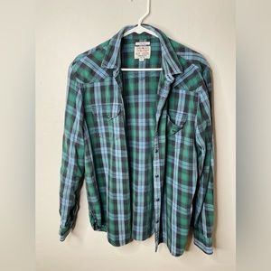 Men’s multi- colored button up